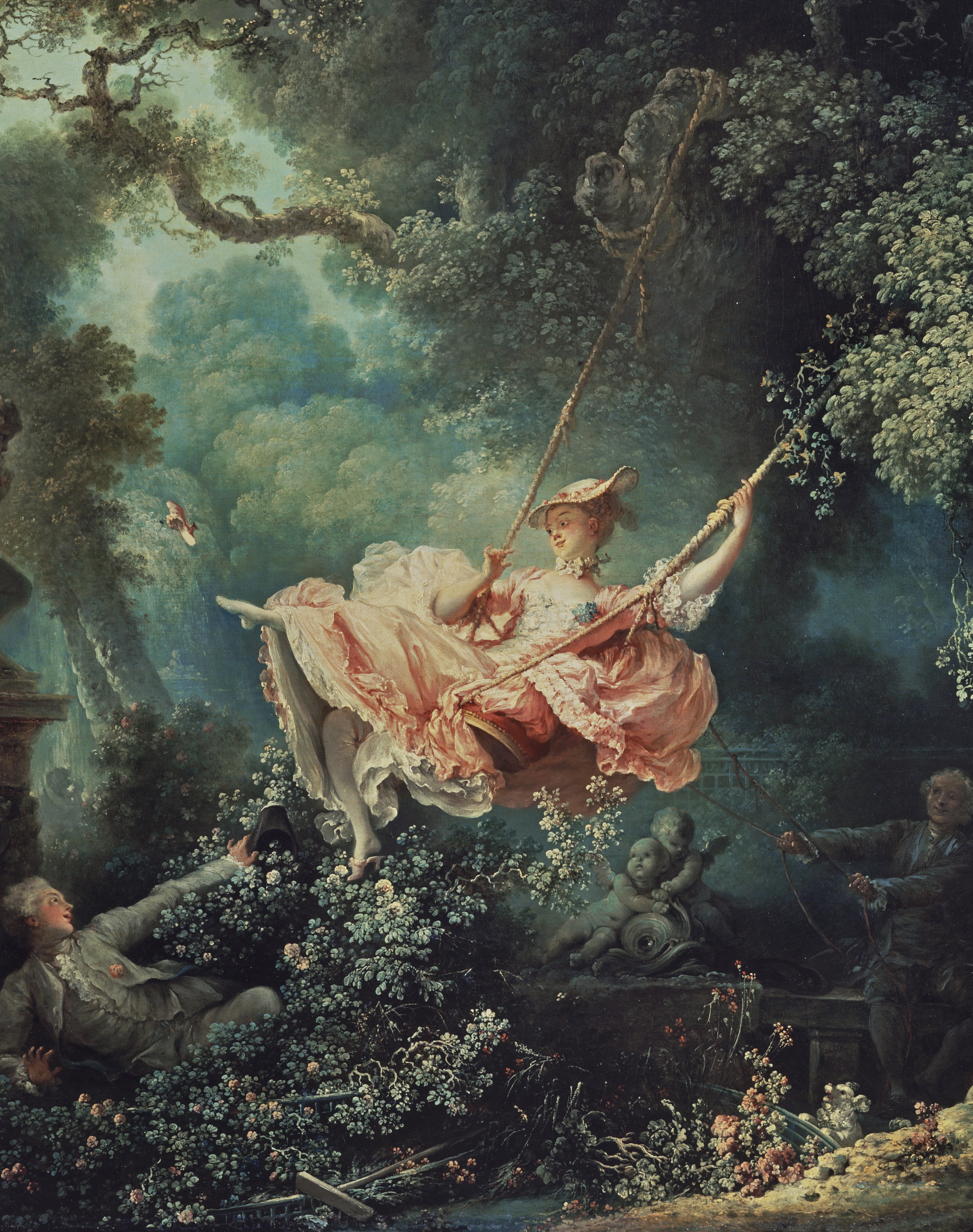 image de l'escarpolette par Jean-Honoré Fragonard