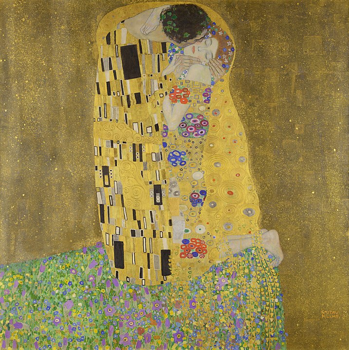 image du baiser par Gustav Klimt